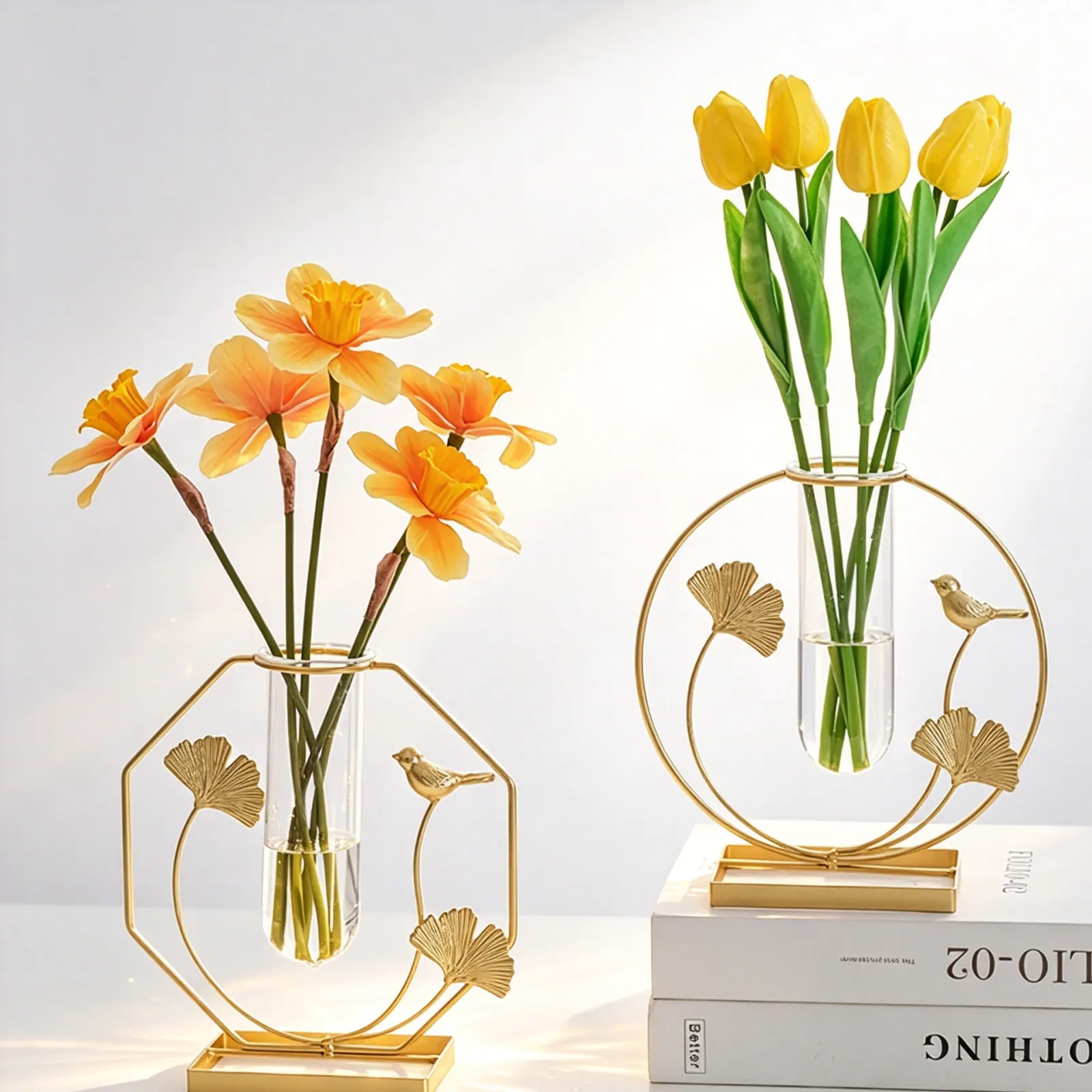 Desktop floral arrangement ornament